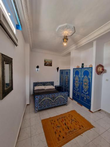 Cama o camas de una habitación en Dar Tanger Medina