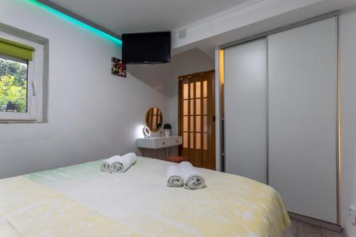 Postel nebo postele na pokoji v ubytování Apartment Lux VM