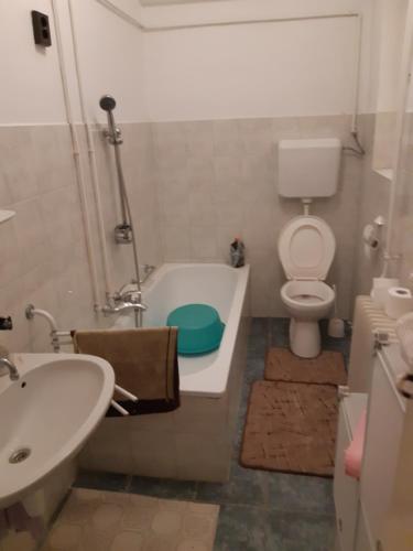 A bathroom at Laciház