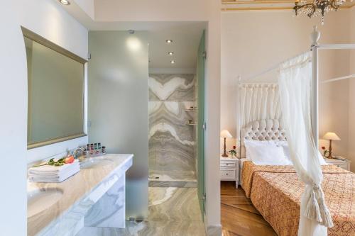 Een badkamer bij Syrou Melathron
