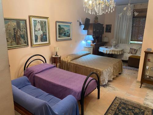 Giường trong phòng chung tại Luxury Villa Barbara