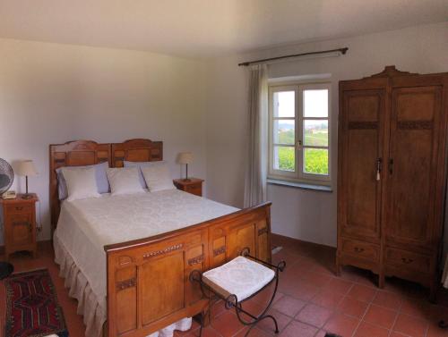 Katil atau katil-katil dalam bilik di Agriturismo La Casa in Collina
