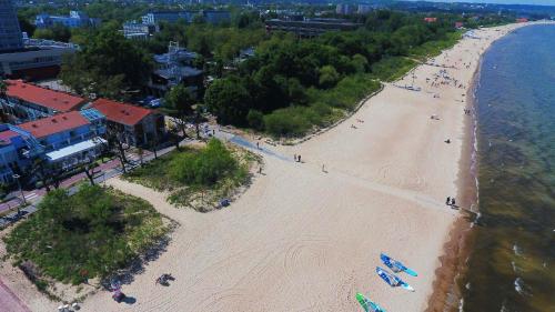 Pohľad z vtáčej perspektívy na ubytovanie Yacht Club Residence Sopot