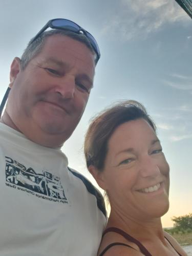 a man and a woman posing for a picture at Pourvoirie Stéphane Marin in Maskinongé