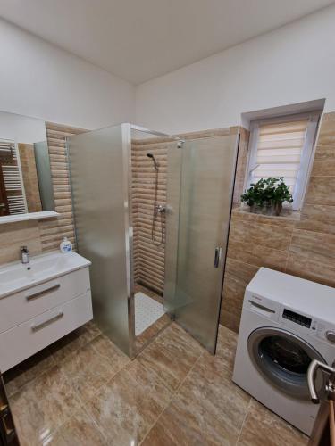 Kylpyhuone majoituspaikassa Hájenka