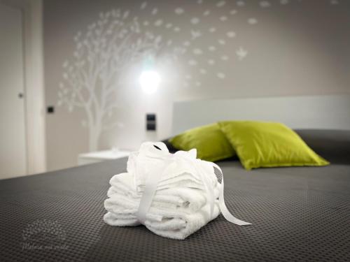 Postel nebo postele na pokoji v ubytování Matera nel verde