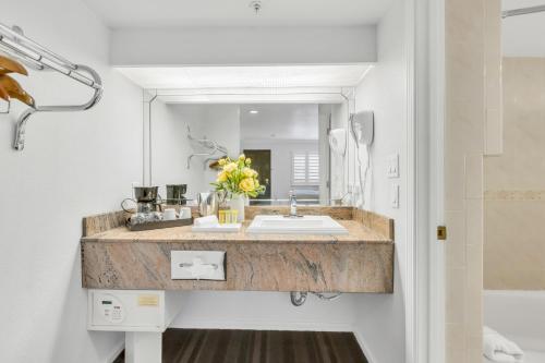 Bilik mandi di Napa Valley Hotel & Suites