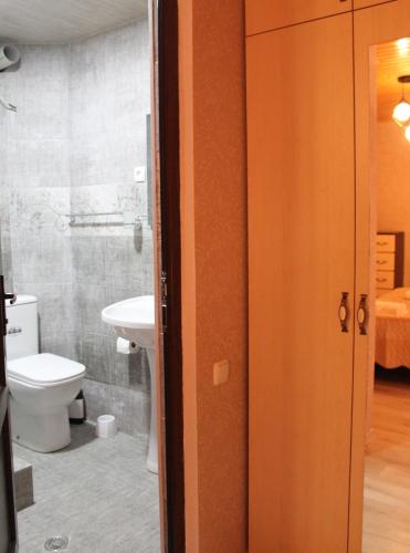 Koupelna v ubytování Hotel Marliza