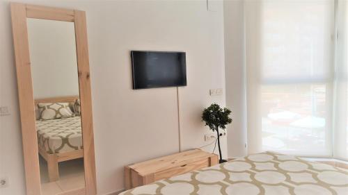 Postel nebo postele na pokoji v ubytování BEACH VALENCIA LUXURY - B40-21 - Apartament on Beach
