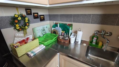 Kuchyňa alebo kuchynka v ubytovaní Apartmani Anastazija