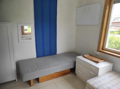 מיטה או מיטות בחדר ב-Przystanek Amsele