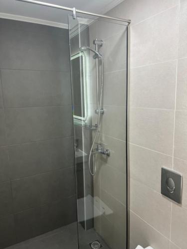 Koupelna v ubytování Lefka Ori City Rooms
