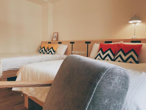 Postel nebo postele na pokoji v ubytování Wanna Travel B&B