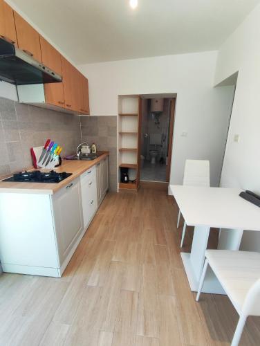 Dapur atau dapur kecil di Apartment Batomalj