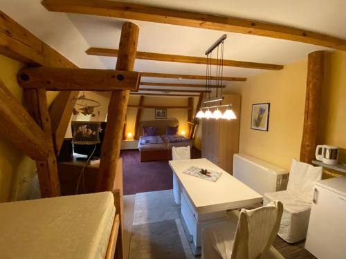 Χώρος καθιστικού στο Landhausidyll Apartment 4