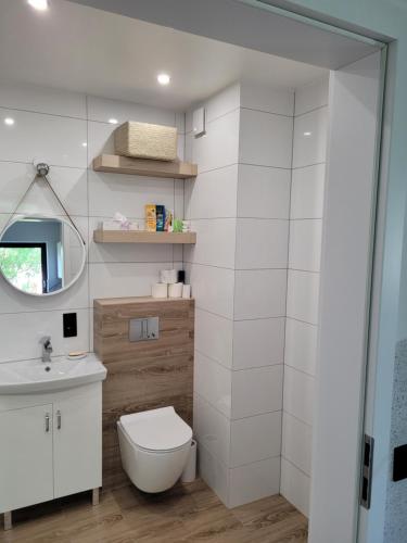 Kúpeľňa v ubytovaní Apartamenty Josef