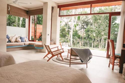 Χώρος καθιστικού στο Villa Merdu Ubud