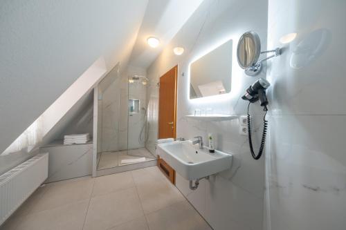 Koupelna v ubytování Hotel Bär