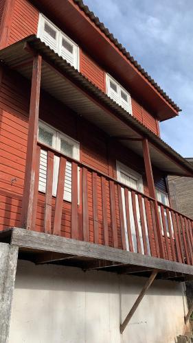 Balkón nebo terasa v ubytování Casa de Campos do Jordão