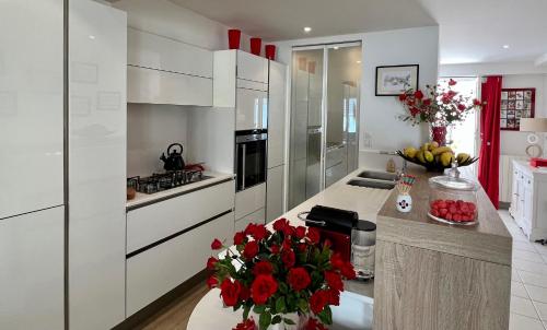 Kuchyňa alebo kuchynka v ubytovaní 120m2 avec deux terrasses ensoleillées à Biarritz