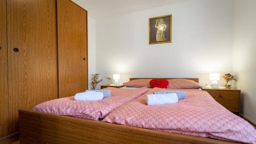 Posteľ alebo postele v izbe v ubytovaní Apartman Ris Gorski Kotar Crni Lug