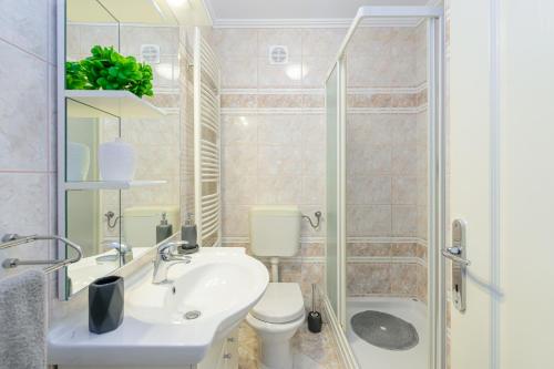 Koupelna v ubytování Apartment Vita