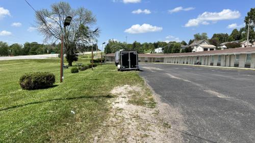 an rv parked on the side of a road at Capri Motel in Avoca