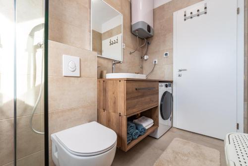 Koupelna v ubytování PANORAMA DELUXE APARTMENT