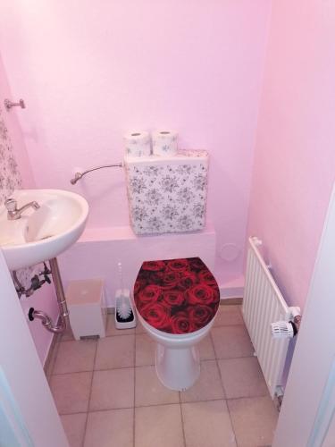 Bilik mandi di Ferienwohnung-Alb