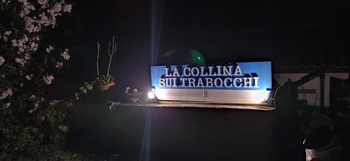 a sign that reads la polliniana sun frazoria at La collina sui trabocchi in Ortona