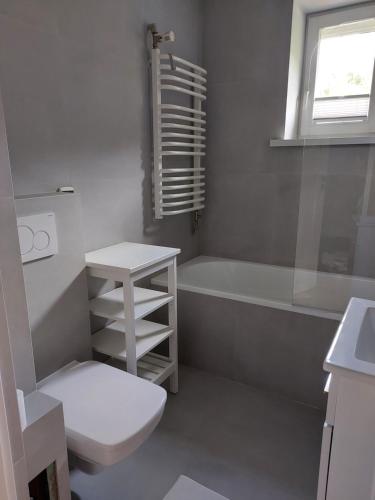 Vonios kambarys apgyvendinimo įstaigoje Apartament Rent Home