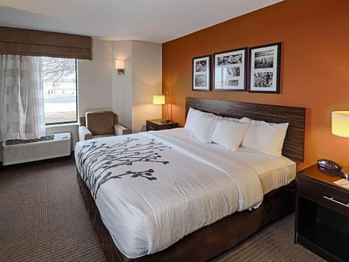 เตียงในห้องที่ Sleep Inn & Suites Spring Lake - Fayetteville Near Fort Liberty
