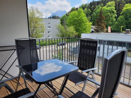 Balkoni atau teres di Traumwohnung Füssen 14