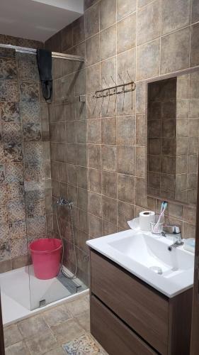 Koupelna v ubytování Résidence Haute Standing Corniche