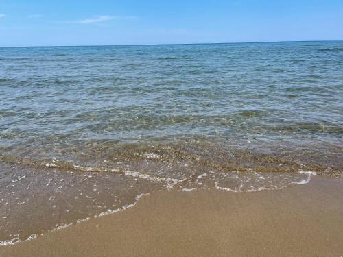 a sandy beach with the ocean in the background at Domus Lavinia ''Scirocco'' - Anzio in Anzio