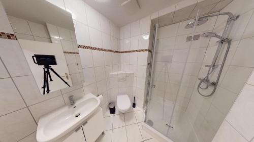 Koupelna v ubytování Lieblingsapartment No.2 in Top Citylage mit 1 SZ
