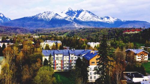 Pohľad z vtáčej perspektívy na ubytovanie Apartments Tatra Olla