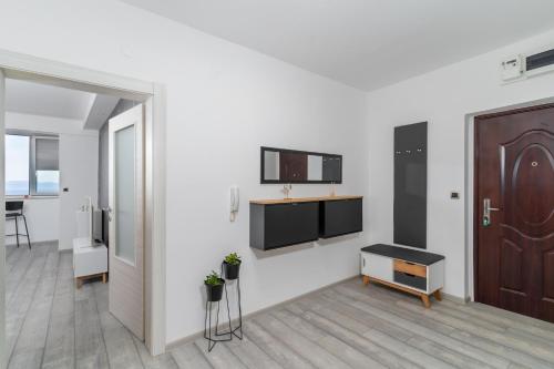 TV a/nebo společenská místnost v ubytování Blue Apartment G&G