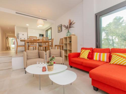 Χώρος καθιστικού στο Holiday Home Brasil by Interhome