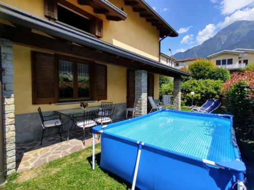 a swimming pool in the backyard of a house at Holiday Home Mina by Interhome in Carriola