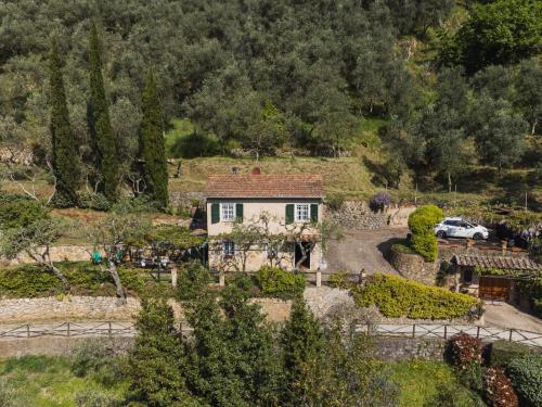 an aerial view of a house with a garden at Holiday Home Il Glicine by Interhome in Montemagno