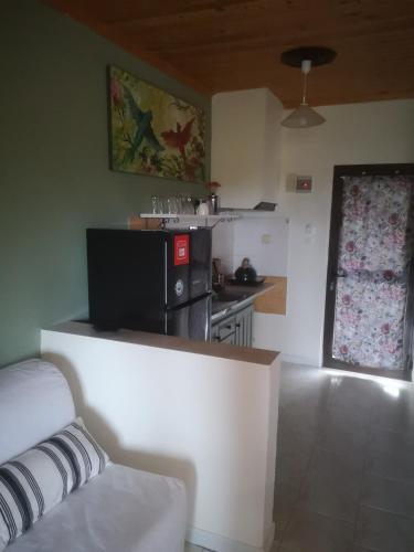 Kuchyň nebo kuchyňský kout v ubytování Achillion b&b