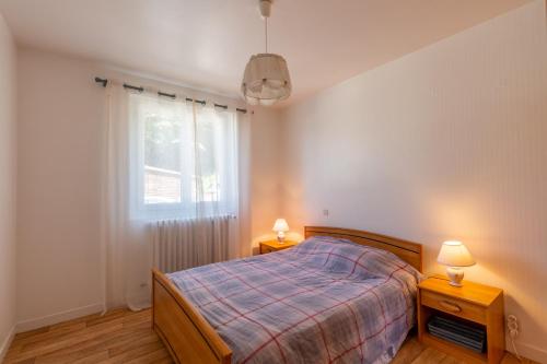 Postel nebo postele na pokoji v ubytování Appartement Mont Pécloz