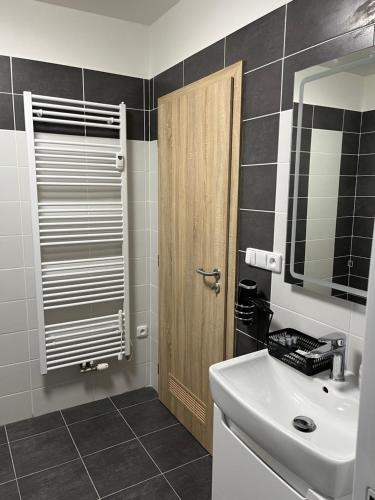 Koupelna v ubytování Nový Apartmán v areálu Wellness hotelu Frymburk