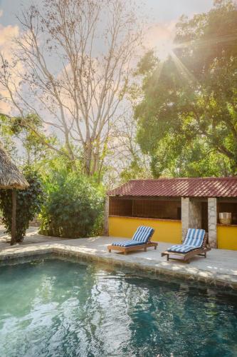 Πισίνα στο ή κοντά στο Hacienda San Miguel Yucatan