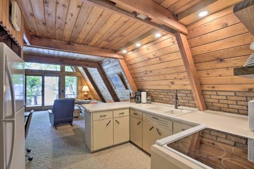 A kitchen or kitchenette at Lake Pepin Cottage with Decks and Private Beach!