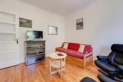 Televízia a/alebo spoločenská miestnosť v ubytovaní T2 of 55sqm for 3 people