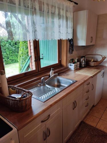 Køkken eller tekøkken på Michałówka