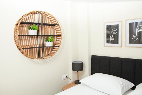 Flamingo View Suites & Villasにあるベッド