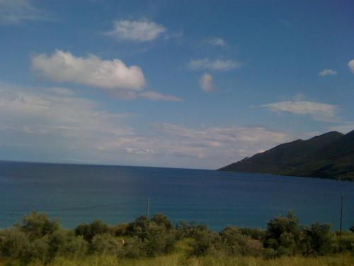a view of a large body of water at Skoutari Beach Hotel in Skoutari